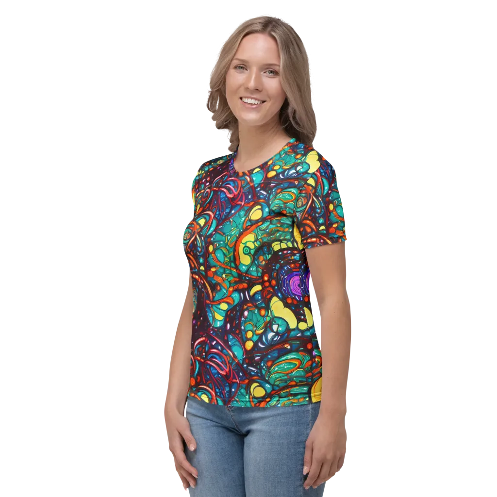 Ember Lagoon on Women's Crew Neck T-Shirt — Left