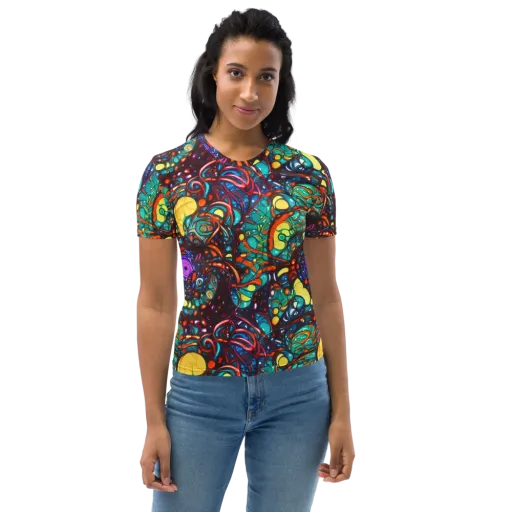 Ember Lagoon on a Women's Crew Neck T-Shirt