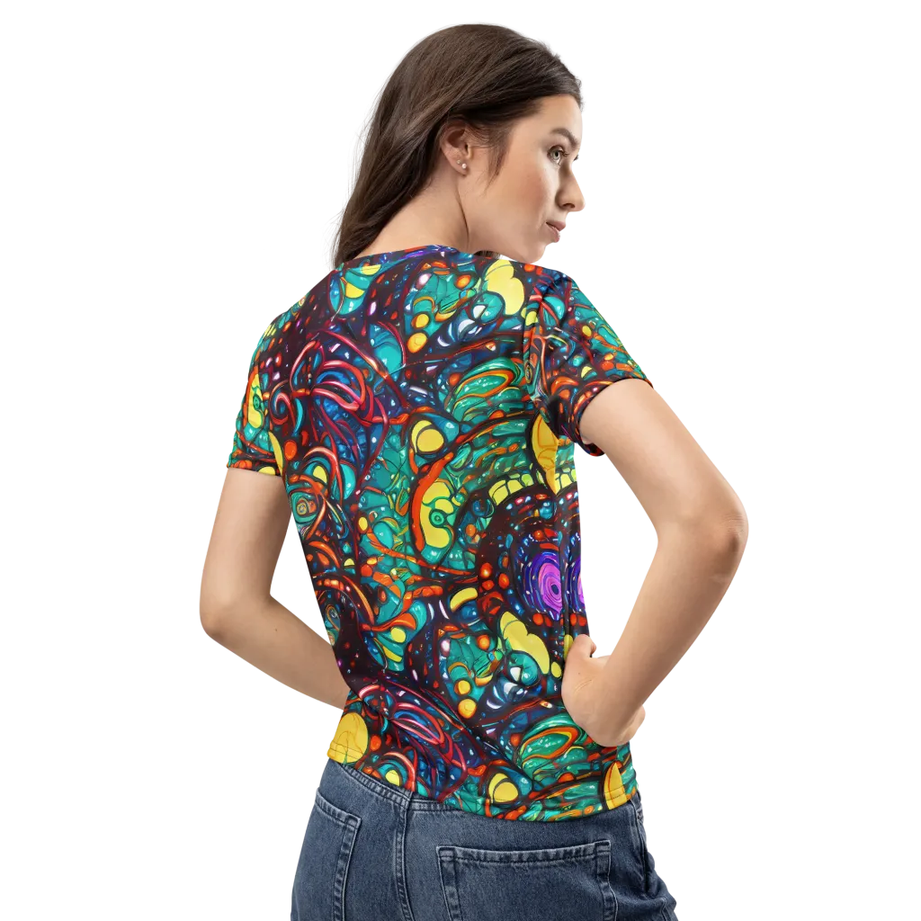Ember Lagoon on Women's Crew Neck T-Shirt — Back