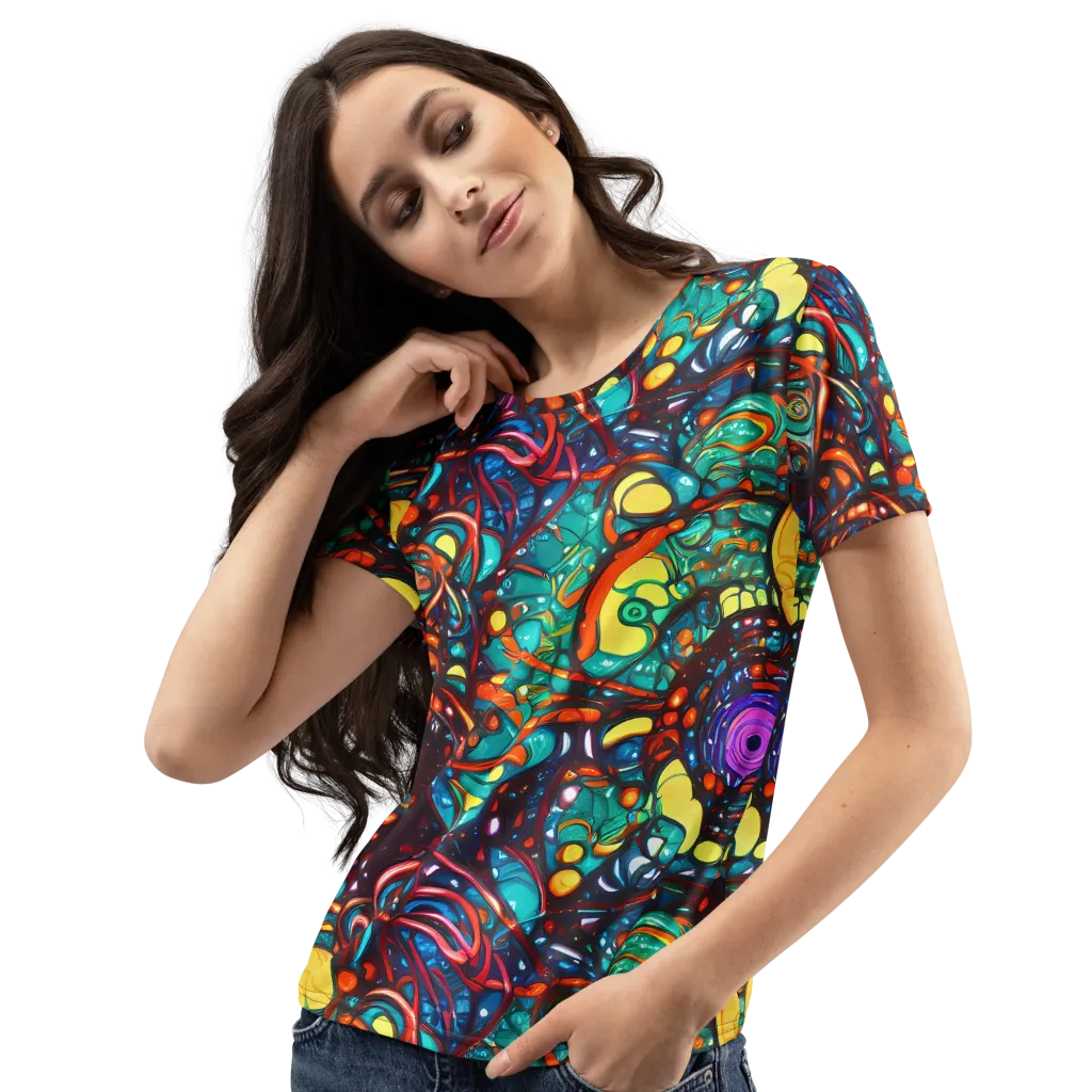 Ember Lagoon on Women's Crew Neck T-Shirt — Left Front