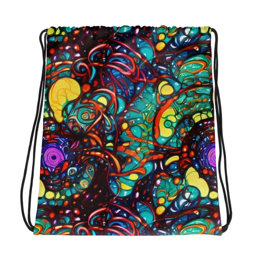Ember Lagoon on a Drawstring Bag
