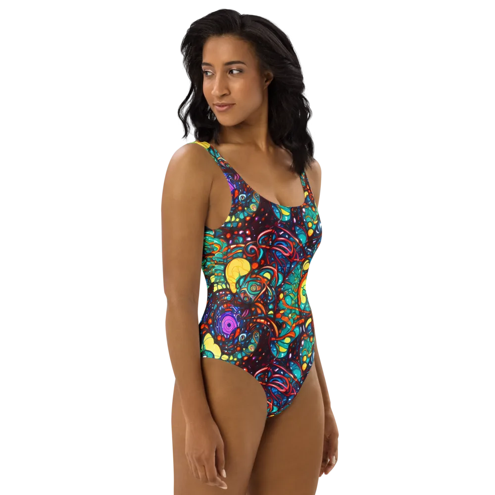 Ember Lagoon on One-Piece Swimsuit — Right