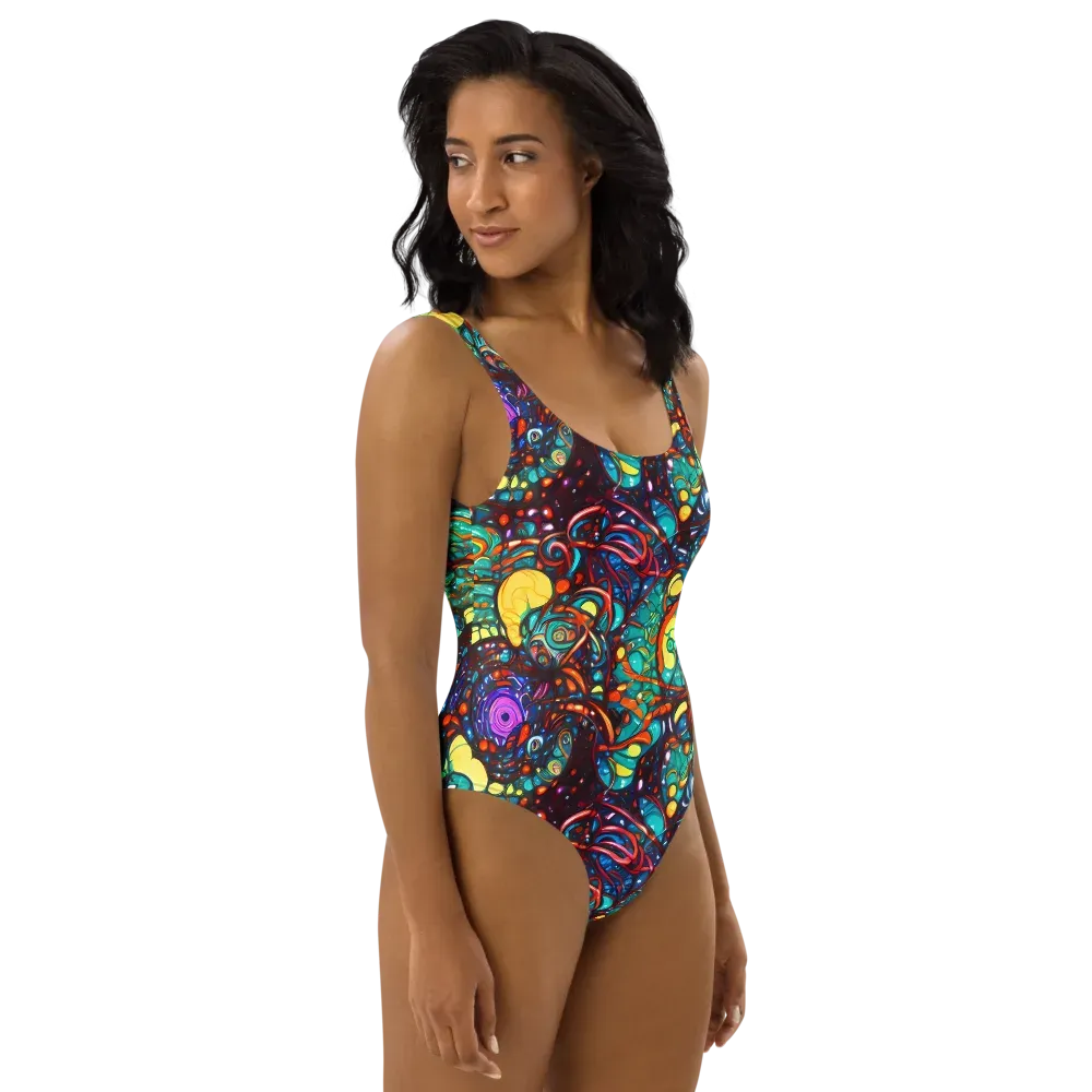 Ember Lagoon on One-Piece Swimsuit — Right