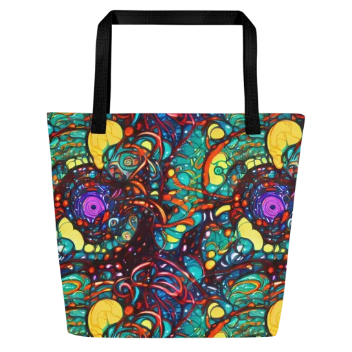Ember Lagoon on a Large Tote Bag W/ Pocket