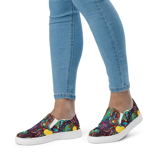 Ember Lagoon on a Women's Slip-On Canvas Shoes