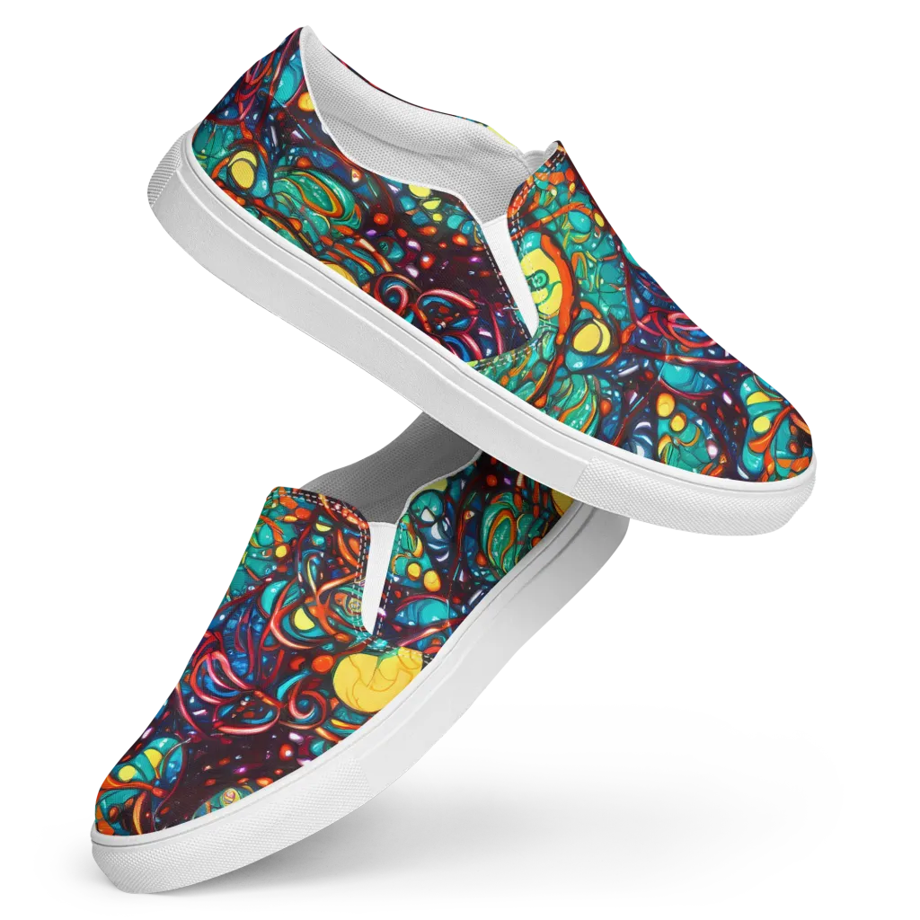 Ember Lagoon on Women's Slip-On Canvas Shoes — Front