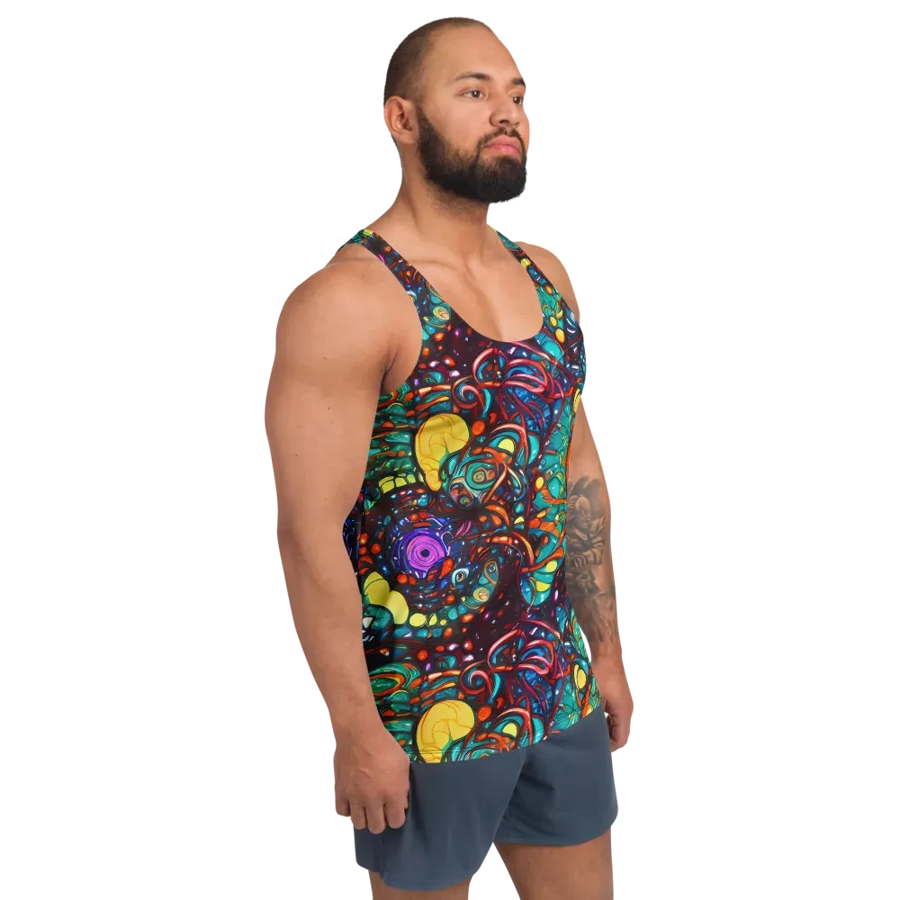 Ember Lagoon on Men's Tank Top — Right Front