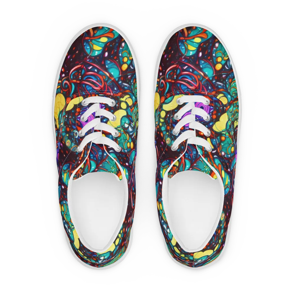 Ember Lagoon on Men's Lace-Up Canvas Shoes — Front
