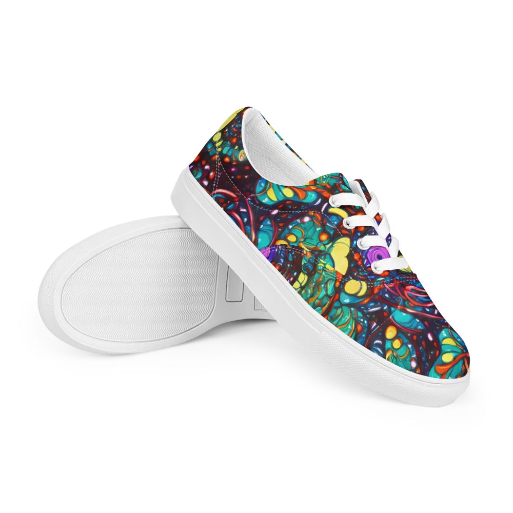 Ember Lagoon on Men's Lace-Up Canvas Shoes — Right Front