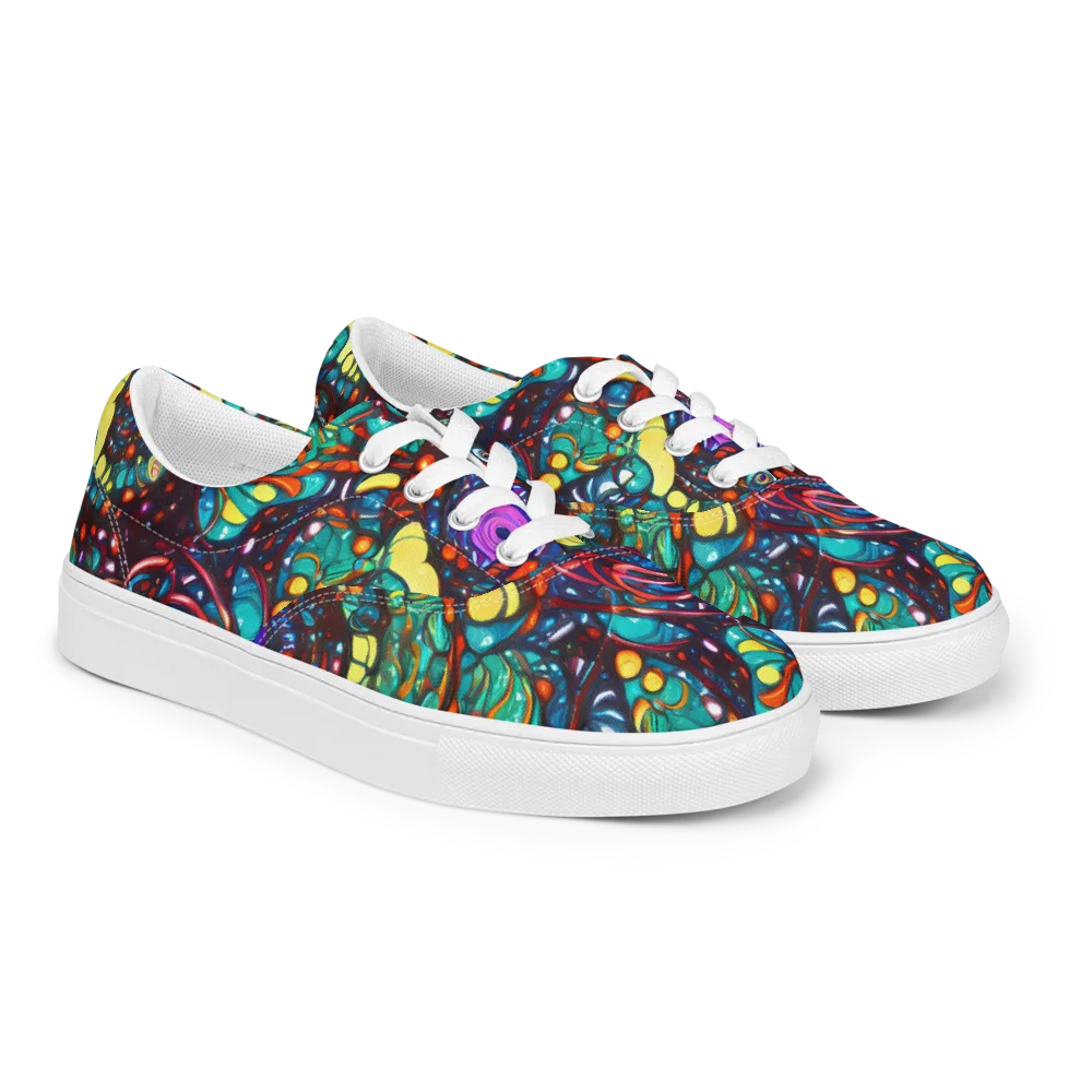 Ember Lagoon on Men's Lace-Up Canvas Shoes — Right Front