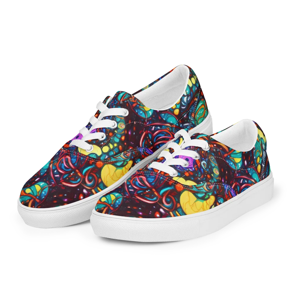 Ember Lagoon on Men's Lace-Up Canvas Shoes — Left Front