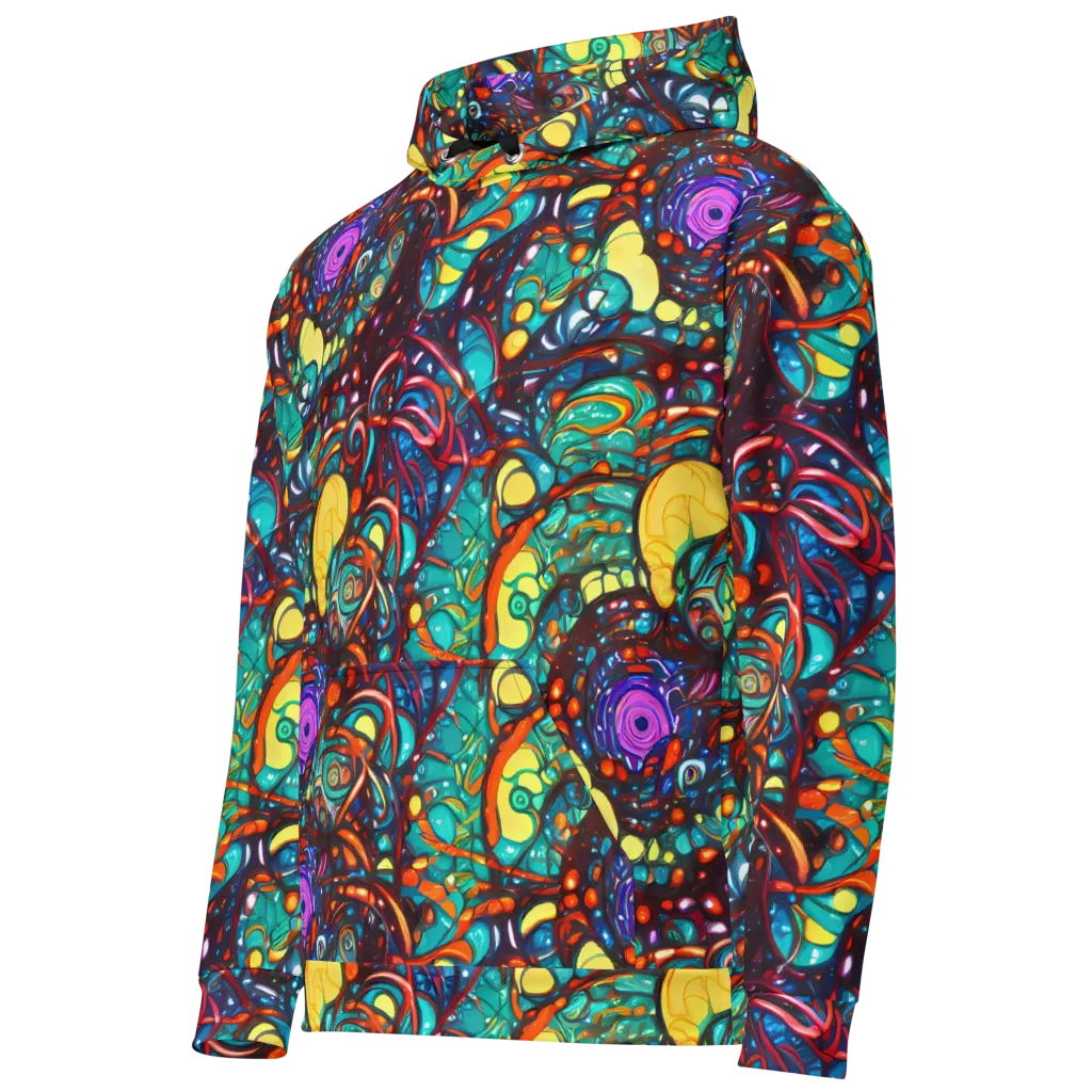 Ember Lagoon on Cotton Hoodie — Left Front