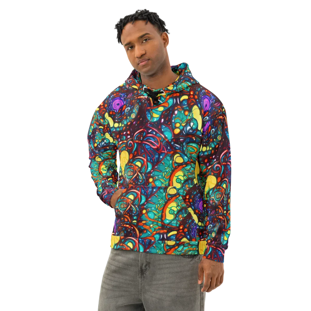 Ember Lagoon on Cotton Hoodie — Left Front