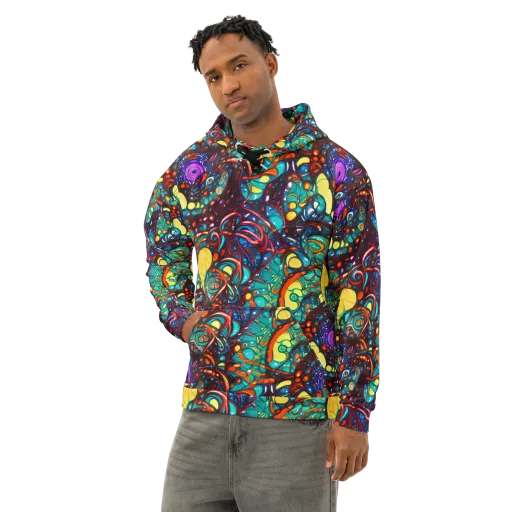 Ember Lagoon on a Cotton Hoodie
