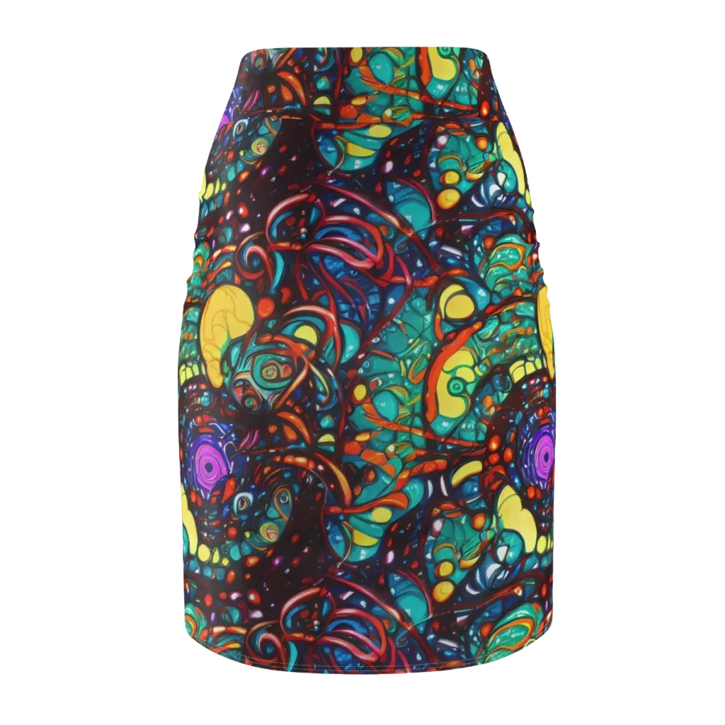Ember Lagoon on Pencil Skirt — Back