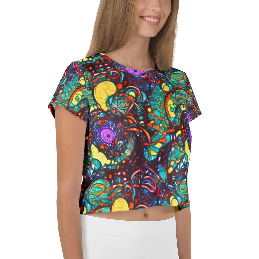Ember Lagoon on Crop Tee — Right