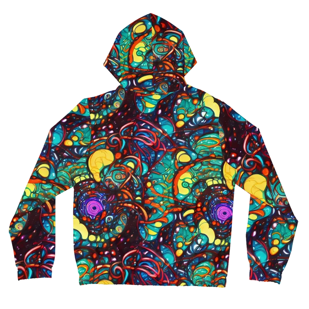 Ember Lagoon on Women's Full-Zip Hoodie — Back