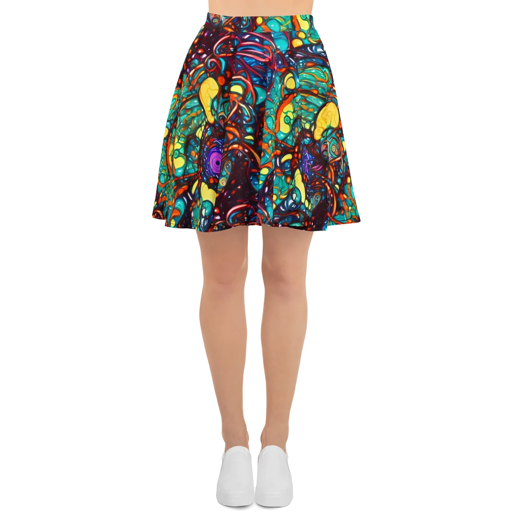 Ember Lagoon on Skater Skirt — Front