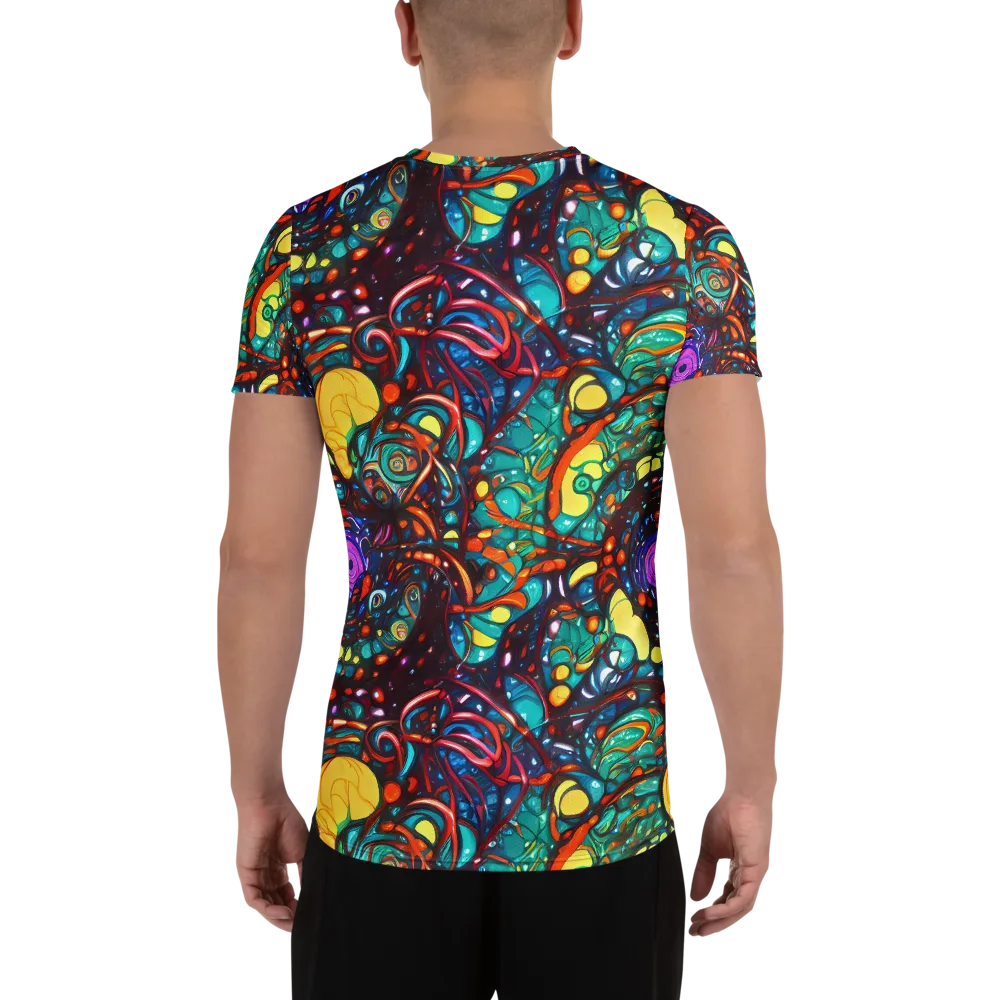 Ember Lagoon on Men's Athletic T-Shirt — Back