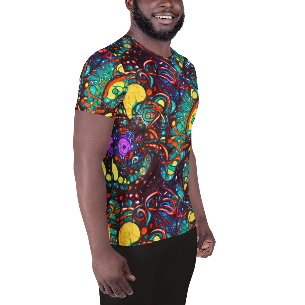 Ember Lagoon on Men's Athletic T-Shirt — Right