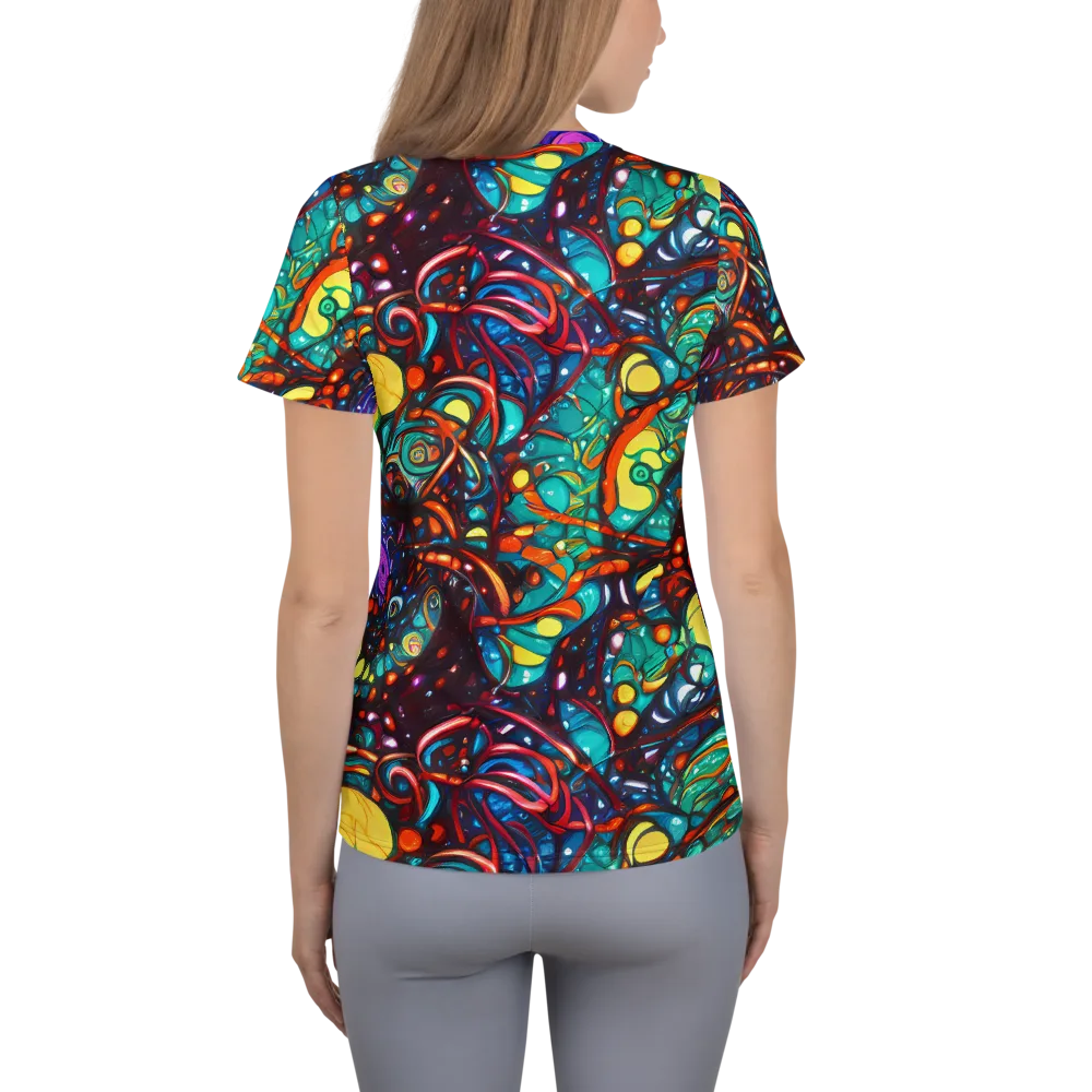 Ember Lagoon on Women's Athletic T-Shirt — Back