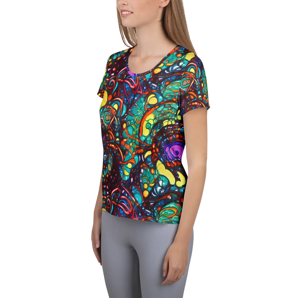Ember Lagoon on Women's Athletic T-Shirt — Left