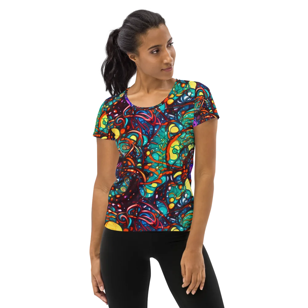 Ember Lagoon on Women's Athletic T-Shirt — Front