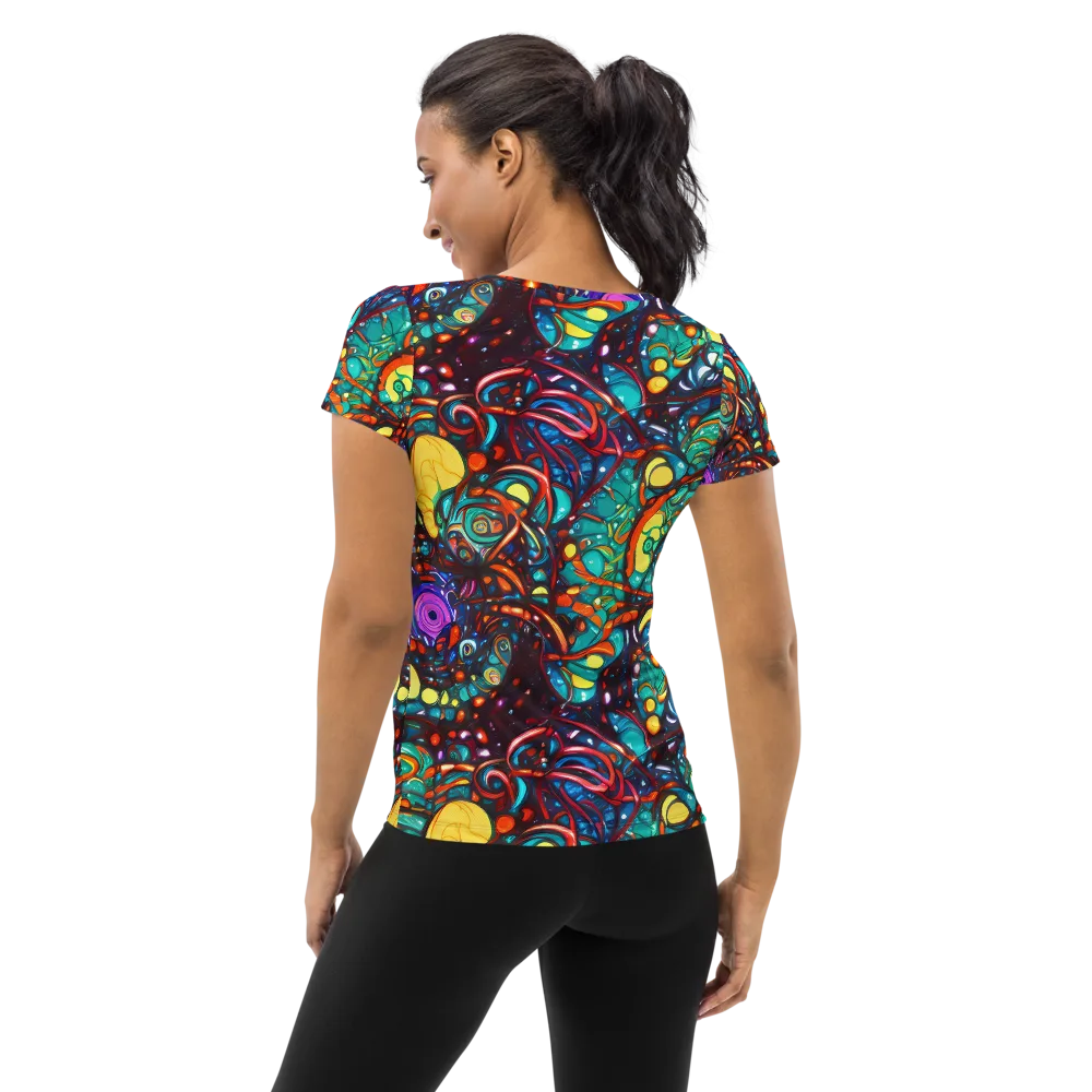 Ember Lagoon on Women's Athletic T-Shirt — Back