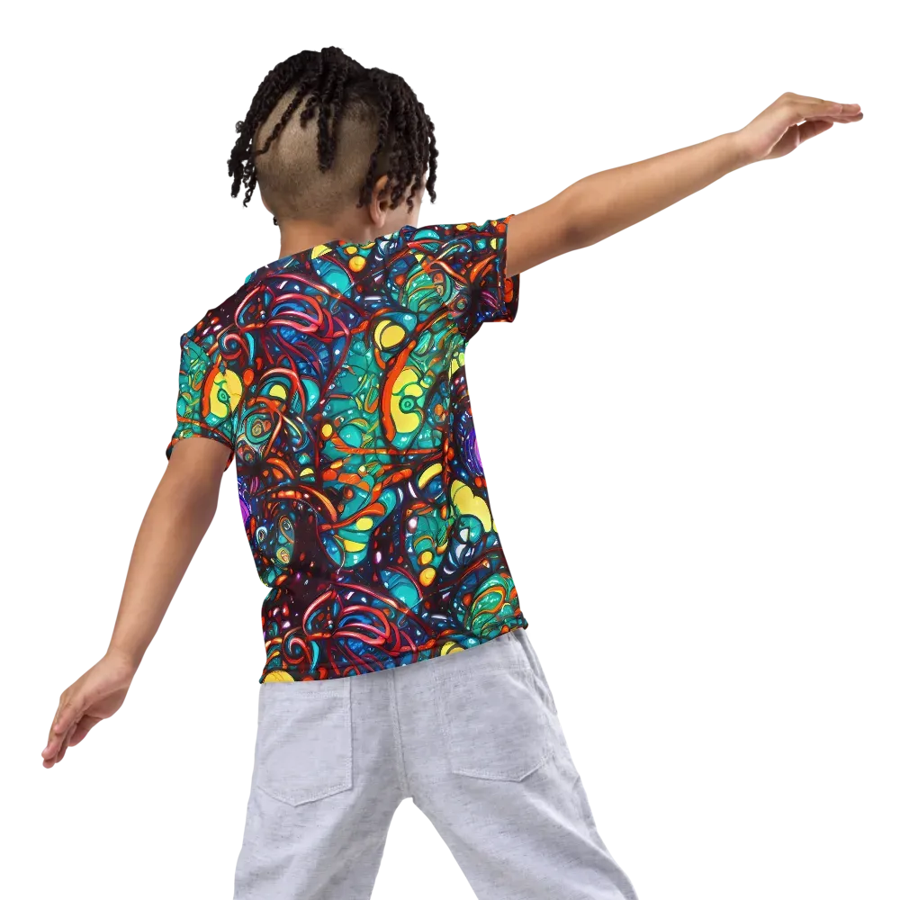Ember Lagoon on Kids Crew Neck T-Shirt — Back