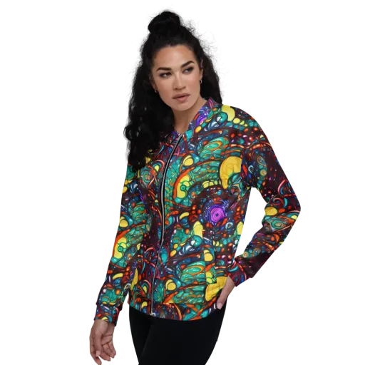 Ember Lagoon on a Bomber Jacket