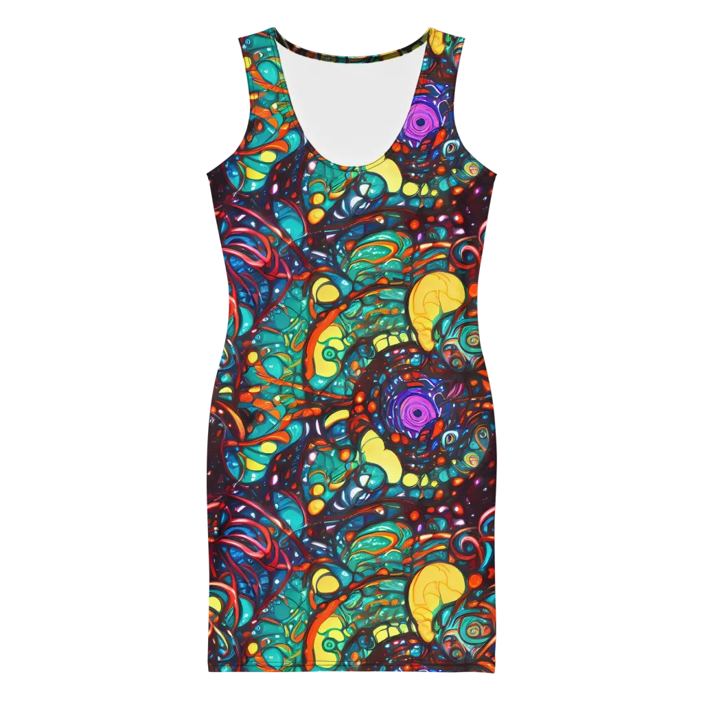 Ember Lagoon on Bodycon Dress — Front