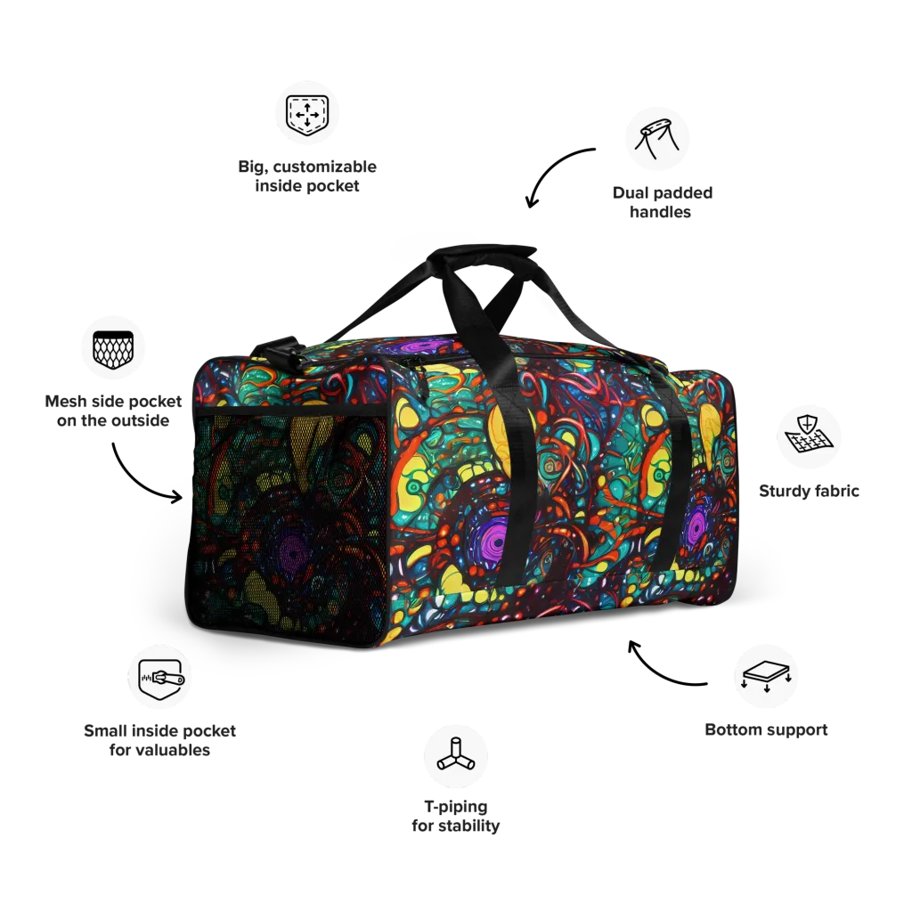 Ember Lagoon on Duffle Bag — Right Front