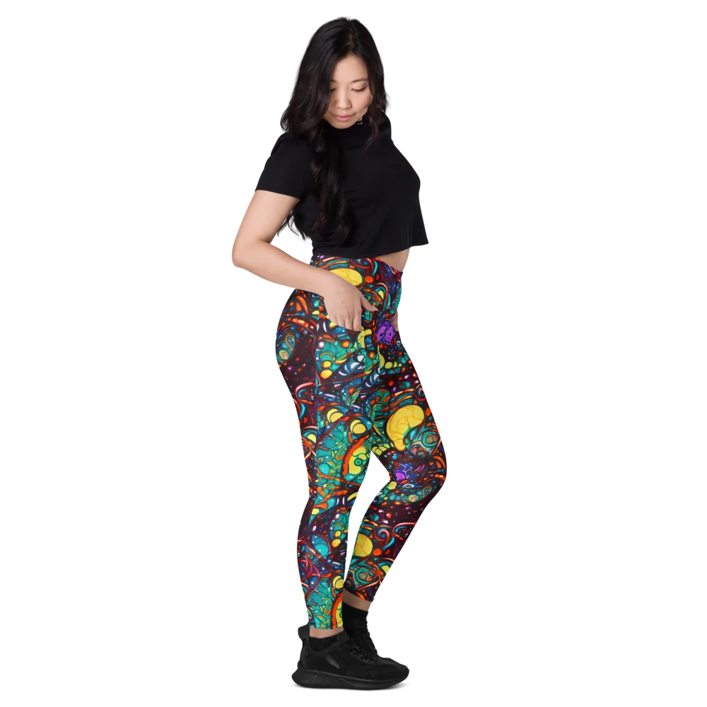 Ember Lagoon on Leggings with Pockets — Right