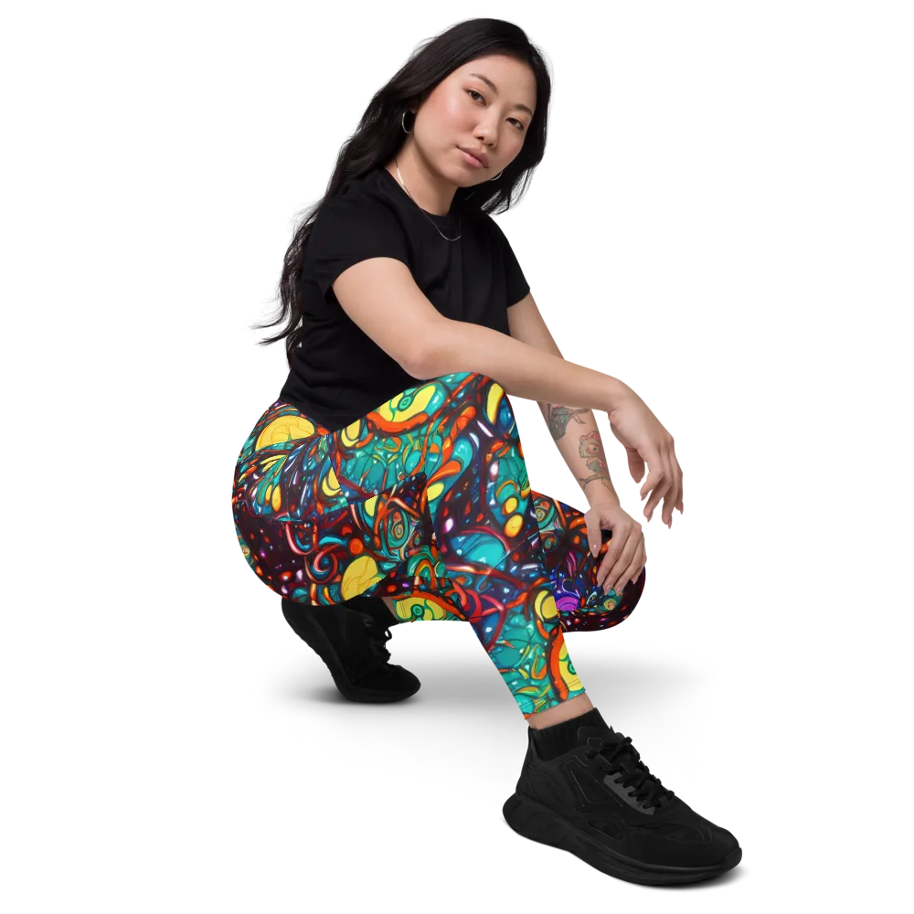 Ember Lagoon on Leggings with Pockets — Right Front