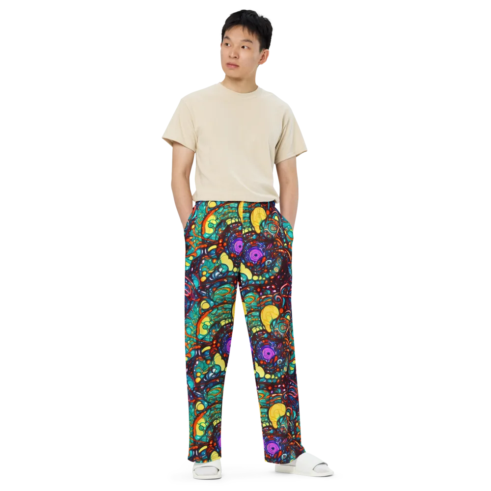 Ember Lagoon on Wide-Leg Pants — Front