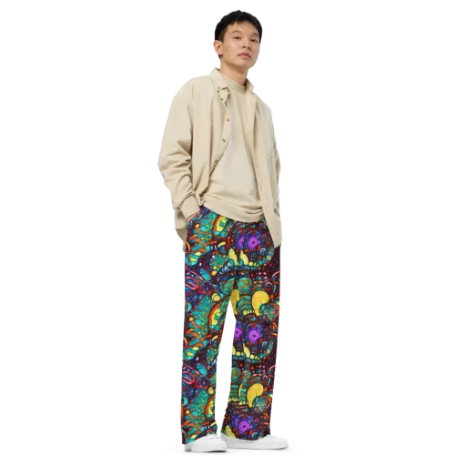 Ember Lagoon on a Wide-Leg Pants