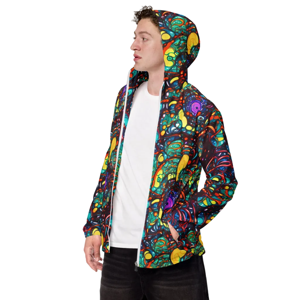Ember Lagoon on Men's Windbreaker — Left Front