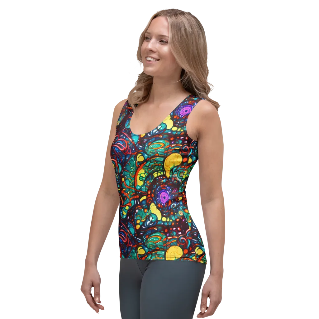 Ember Lagoon on Women's Tank Top — Left Front