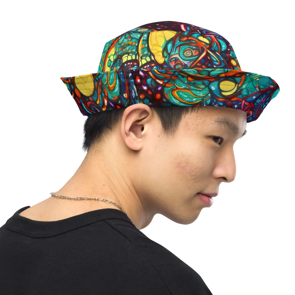 Ember Lagoon on Reversible Bucket Hat — Right Outside