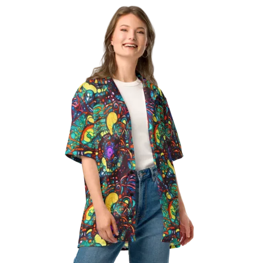 Ember Lagoon on a Button Shirt