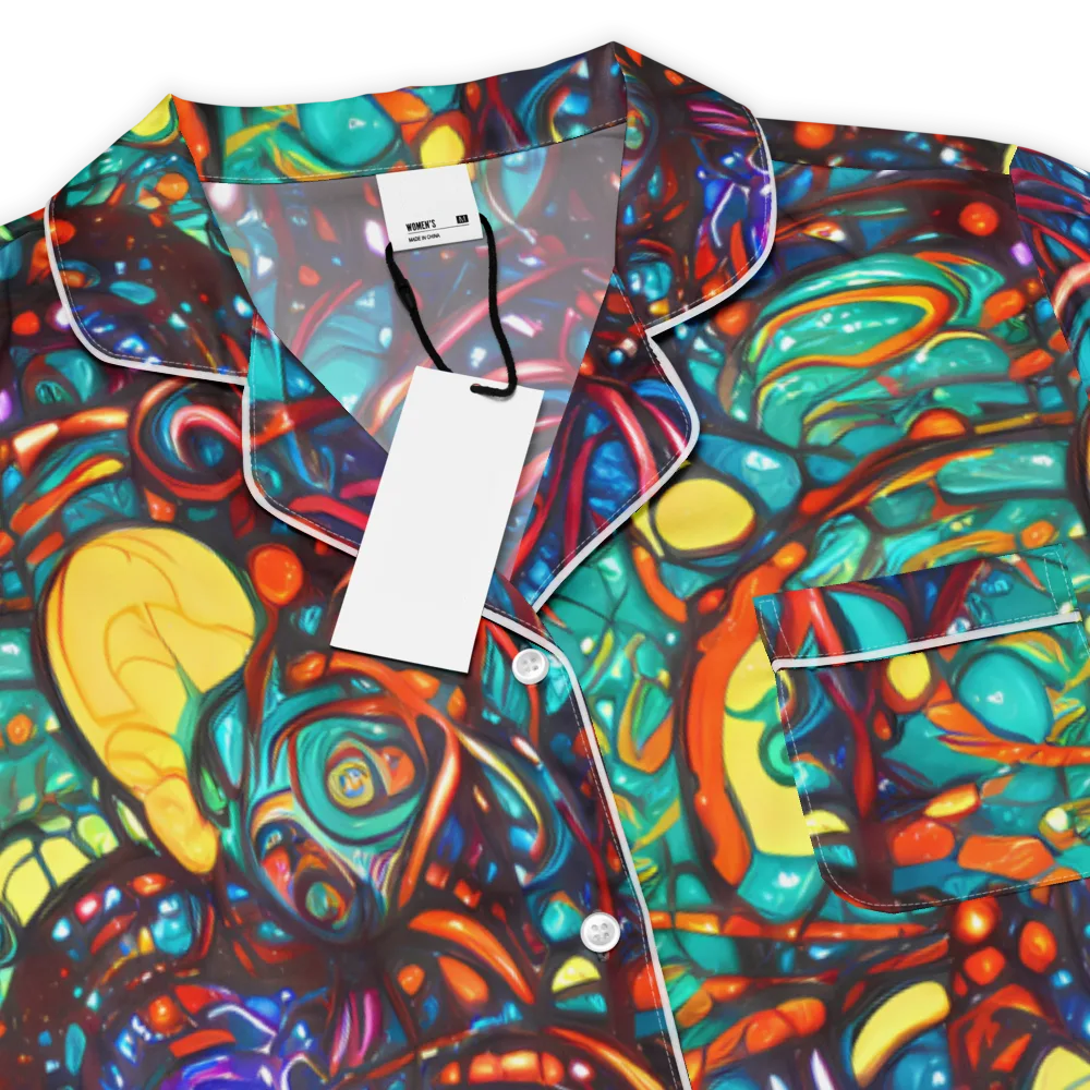 Ember Lagoon on Women's Short Sleeve Pajama Top — Product details