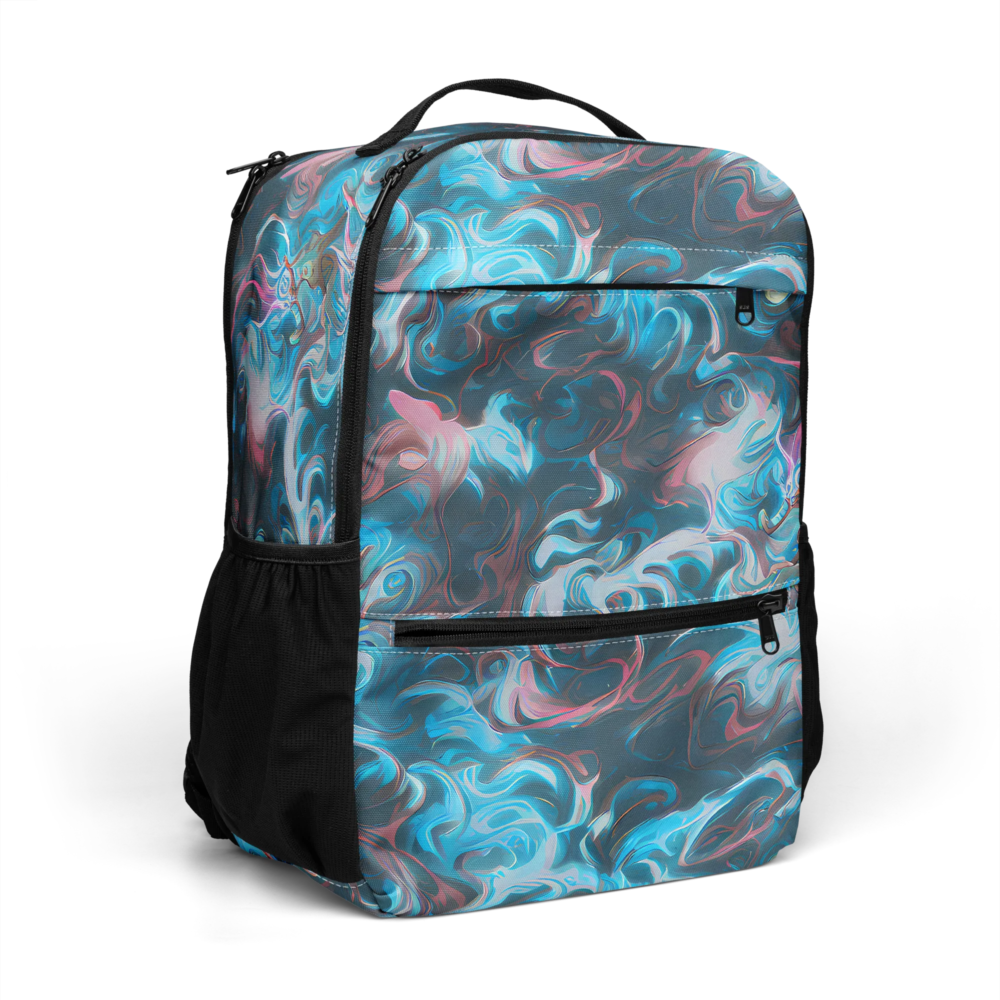 Blue Opal Storm on Utility Backpack — Right Front