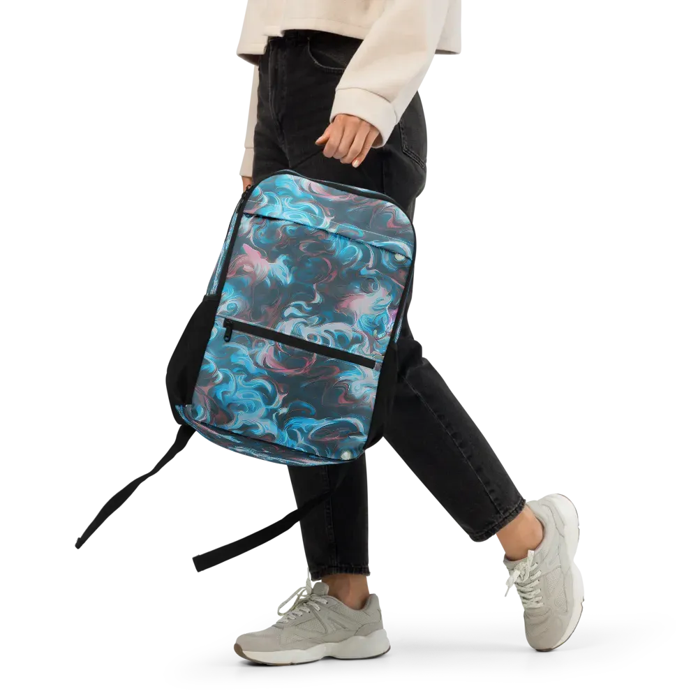 Blue Opal Storm on Utility Backpack — Front