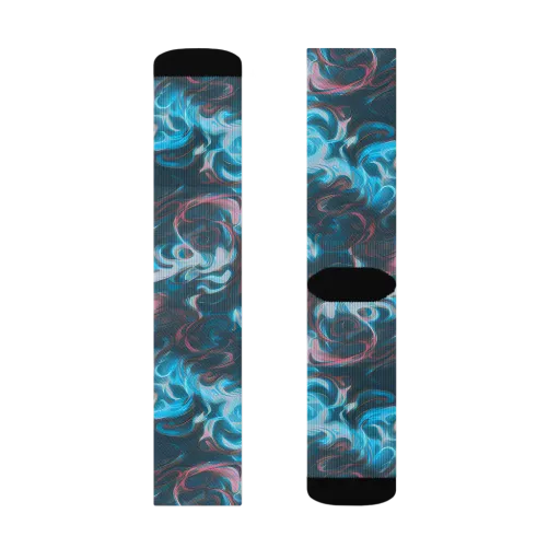 Blue Opal Storm on a Socks