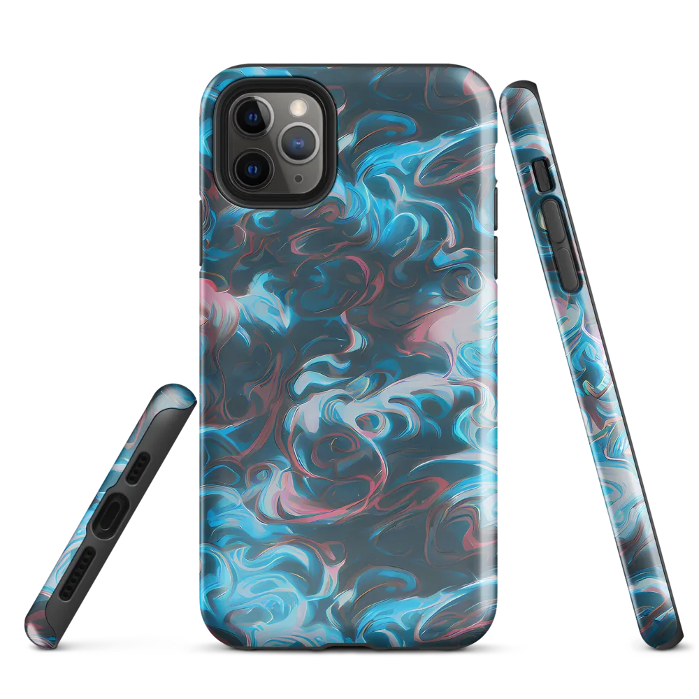 Blue Opal Storm on Tough Case for iPhone® — Front