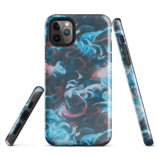 Blue Opal Storm on a Tough Case for iPhone®