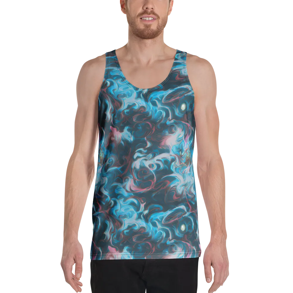 Blue Opal Storm on Men's Tank Top — Front