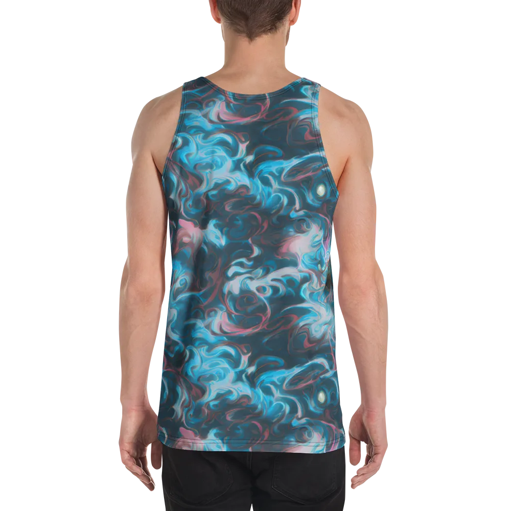 Blue Opal Storm on Men's Tank Top — Back