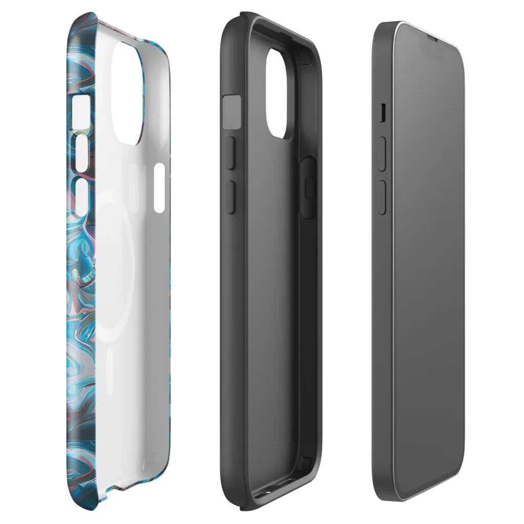 Blue Opal Storm on MagSafe Tough Case for iPhone® — Front