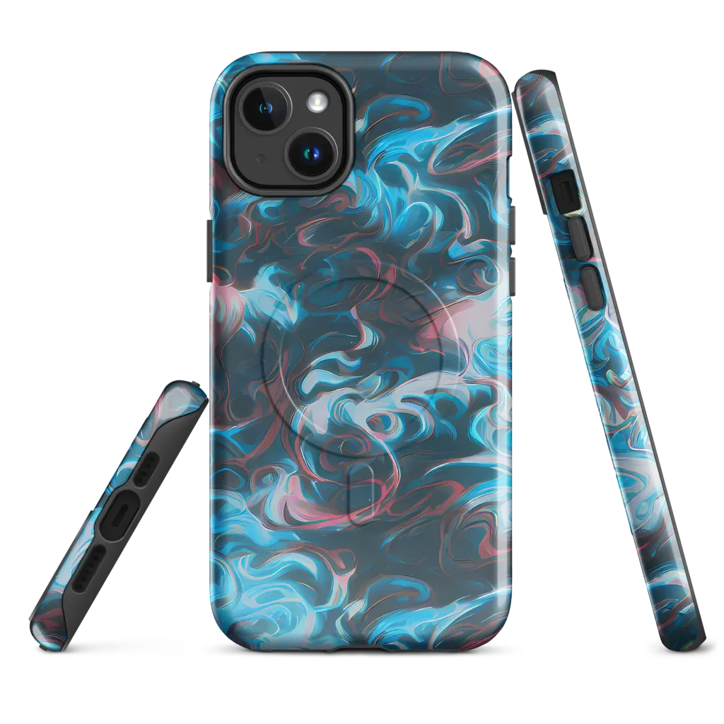Blue Opal Storm on MagSafe Tough Case for iPhone® — Front